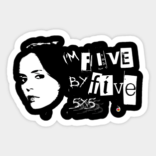 Faith five by five Sticker